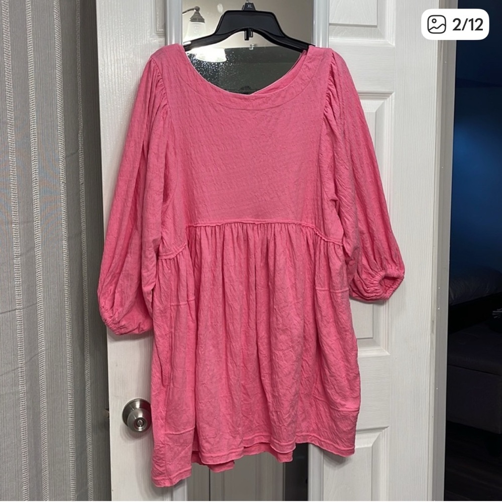 Free People Pink Midi Dress
